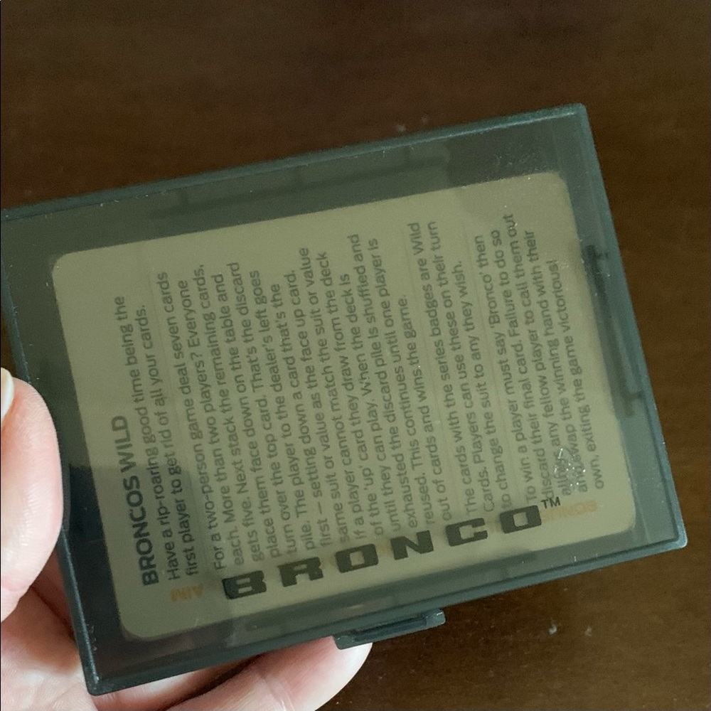 NIB. Bronco Wild Playing Cards